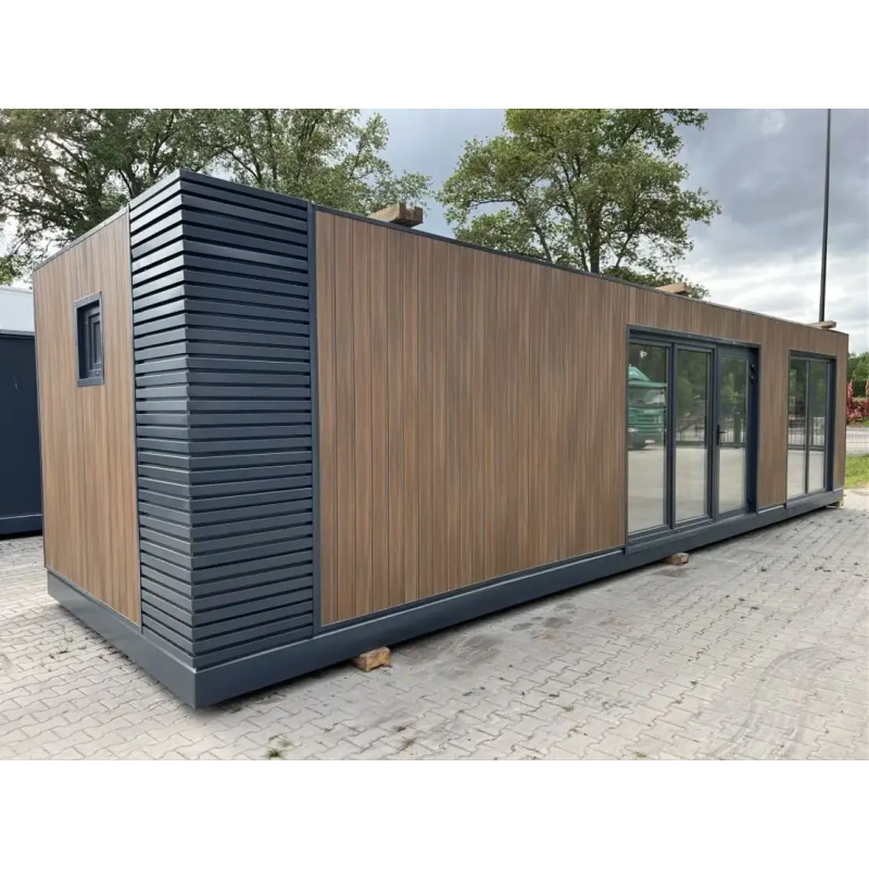 Contenedor 11×3 metros (33m2) con aseo completo y cocina